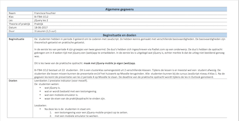 JS lesvoorbereiding 18-06-2017